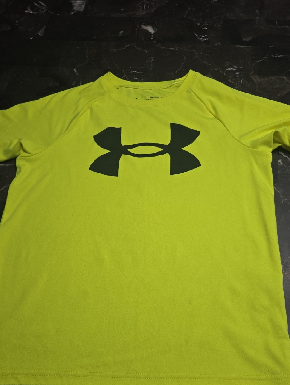 Under Armour Neon Yellow Short Sleeve Logo Tee
